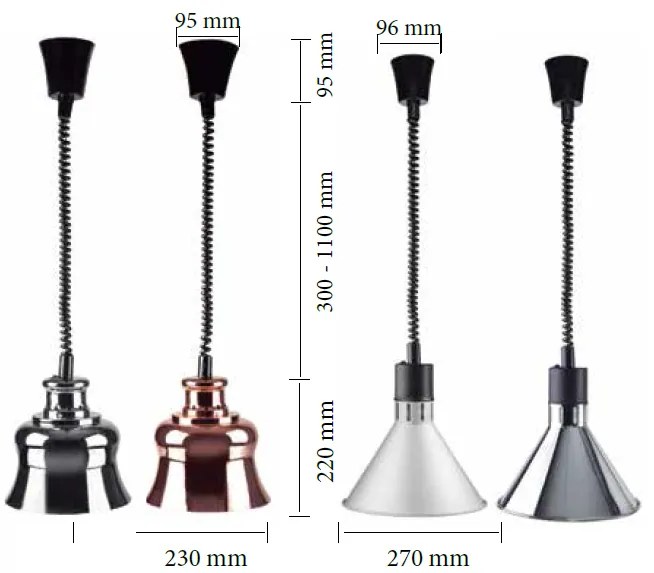 Lampa infra Classic – leštená