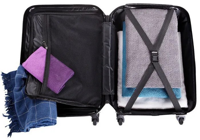 Rogal Strieborný luxusný kufor do lietadla "Luxury" - M (35l)