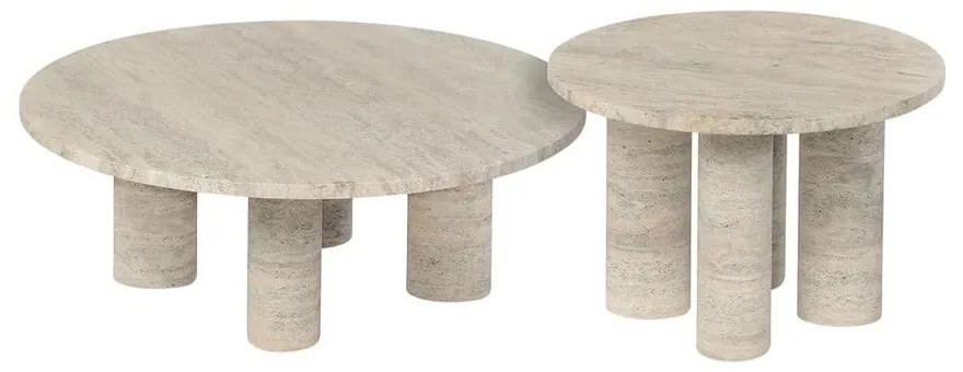 Kamenný okrúhly odkladací stolík ø 52 cm Volos – Blomus