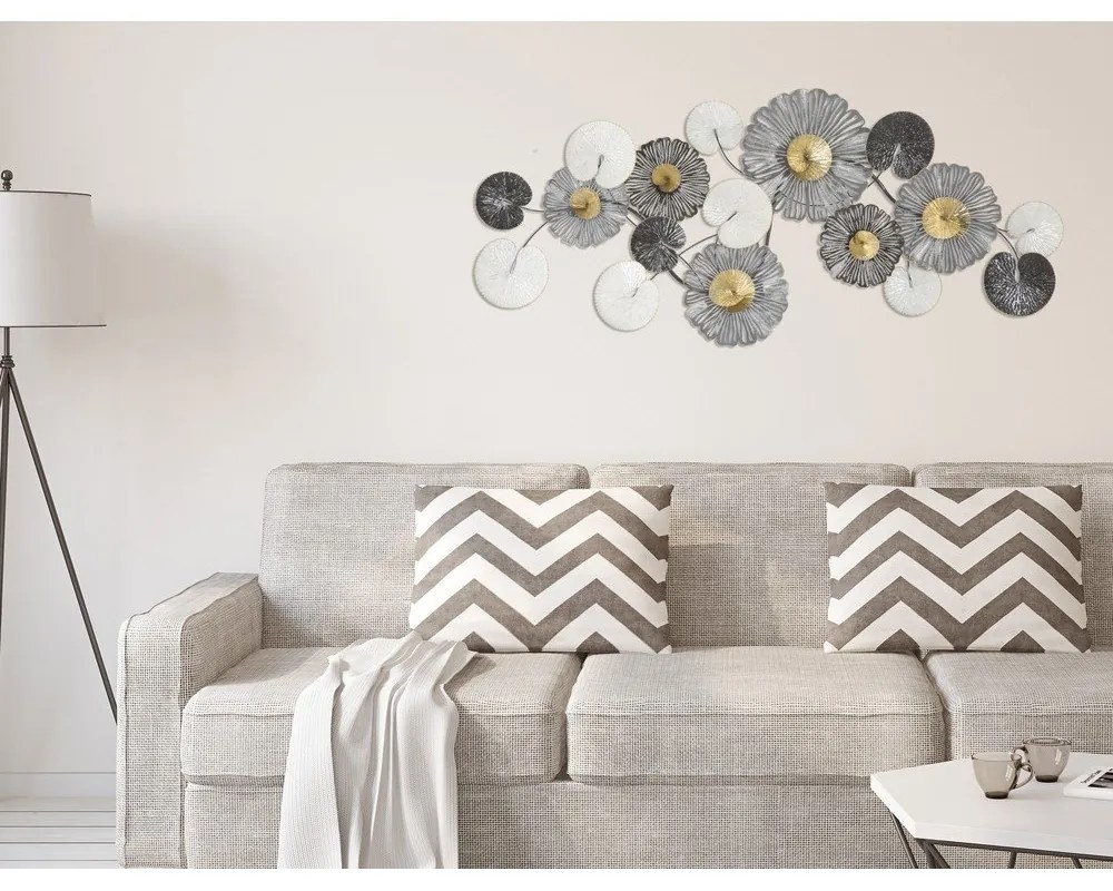 Nástenná kovová dekorácia Mauro Ferretti Troby, 143 × 64cm