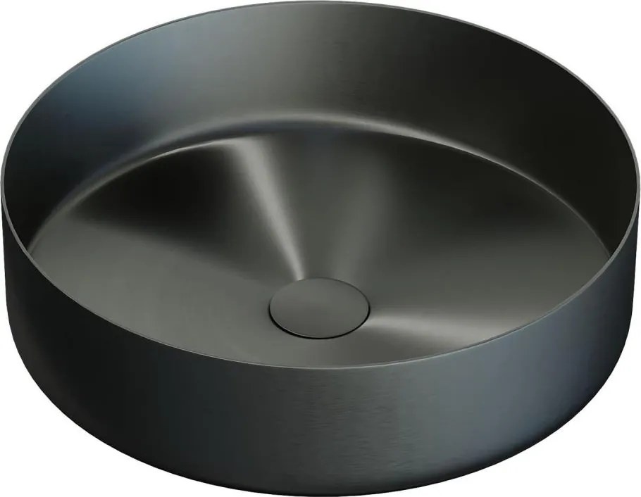 Umývadlo na dosku LJORDAL pr. 40 cm oceľ/čierna