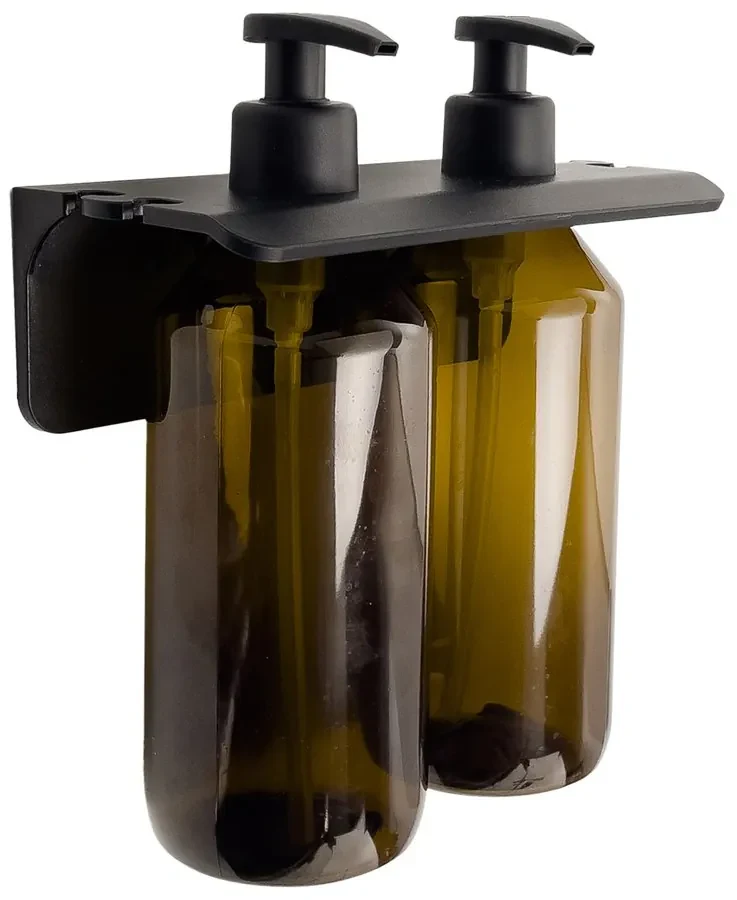 Gedy Gedy, GROUPER dvojitý závesný dávkovač mydla, 500ml, hnedý, 2159