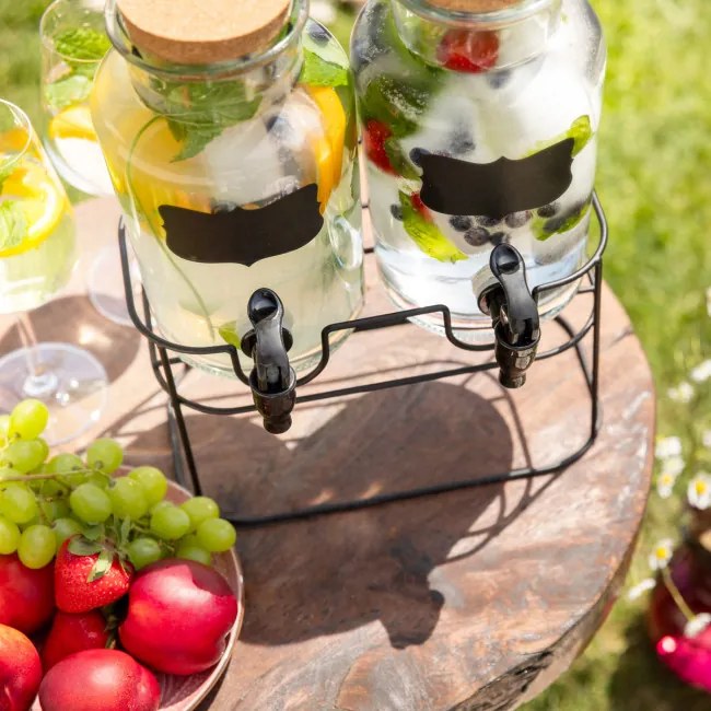 Sada dvoch džbánov ALLOS s kohútikmi na stojane 997994 2x2L