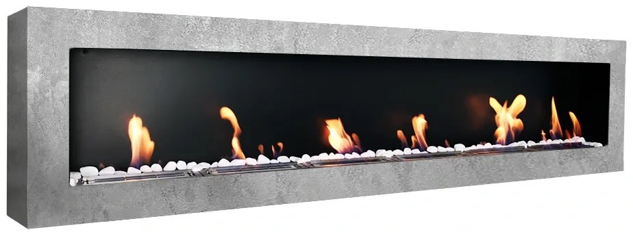 BIOFLAME biokrb Easy XXL Close Imitácia betónu 165x40 cm