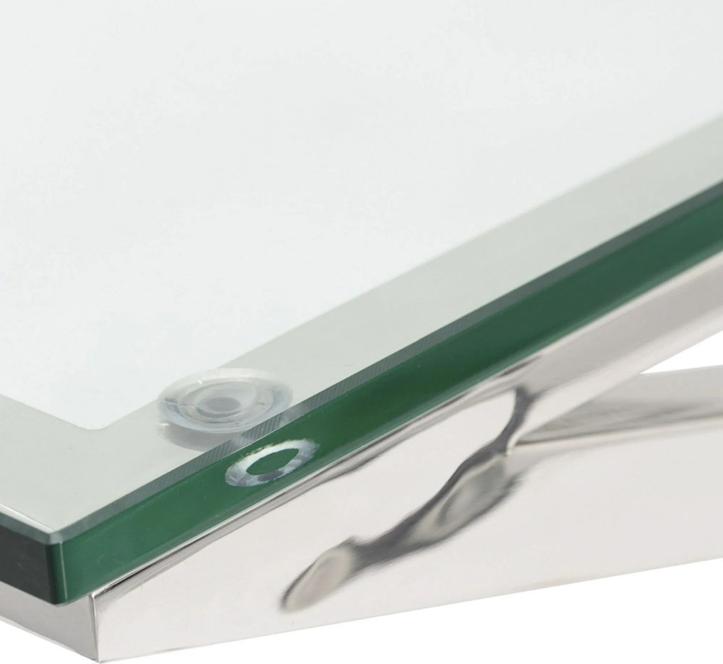 Lavička Flavio silver 130 x 70 x 41 cm