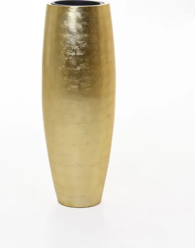 Kvetináč MAGNUM, sklolaminát, výška 80 cm, zlatý lesk