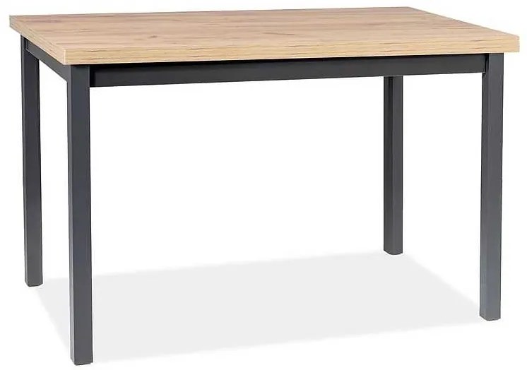 Jedálenský stôl Adam 120 x 68 cm, dub artisan / čierna