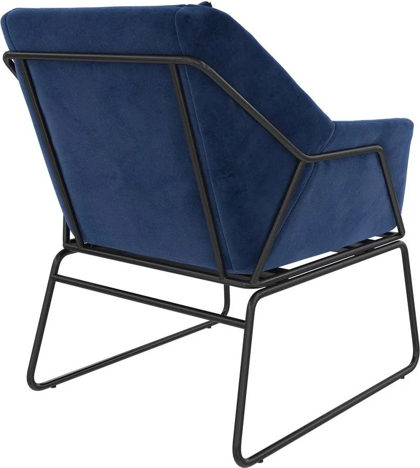 Modré zamatové kreslo Avery – Støraa