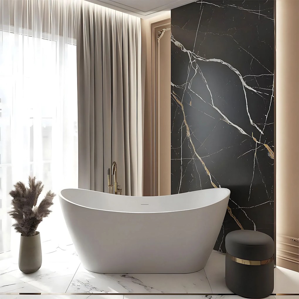 Rea Ferrano, voľne stojaca vaňa 170x80 cm, biela, REA-W0106