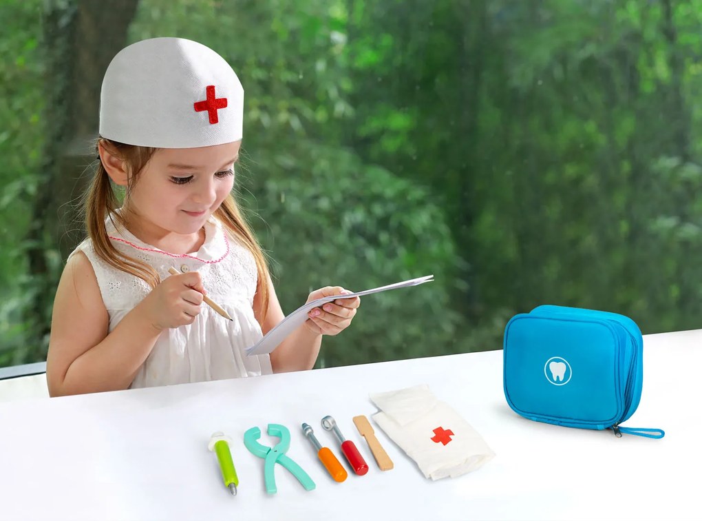 Zubárska taška so 7 doplnkami pre deti ECOTOYS