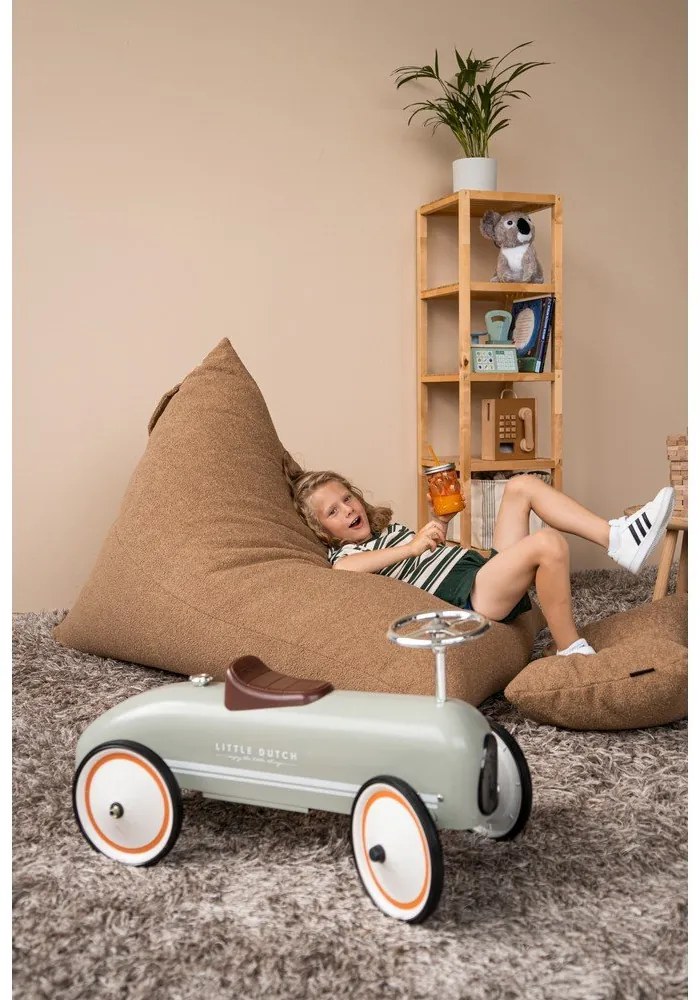 Svetlosivý sedací vak z textílie buklé Razz – SLOWDOWN