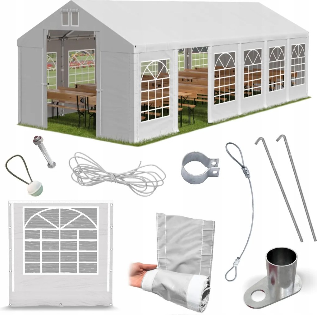 Párty Stan 6x12m Svadobný do záhrady Das 560 S