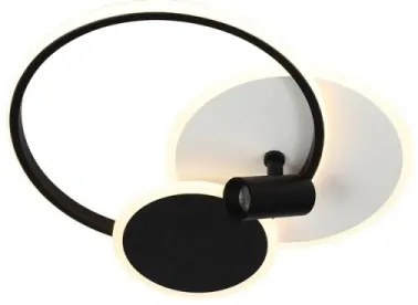 LED Stmievateľné svietidlo LED/65W/230V 3000-6500K biela/čierna + diaľkové ovládanie