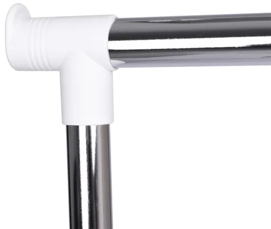 Vešiak RUFO na kolieskach, biely