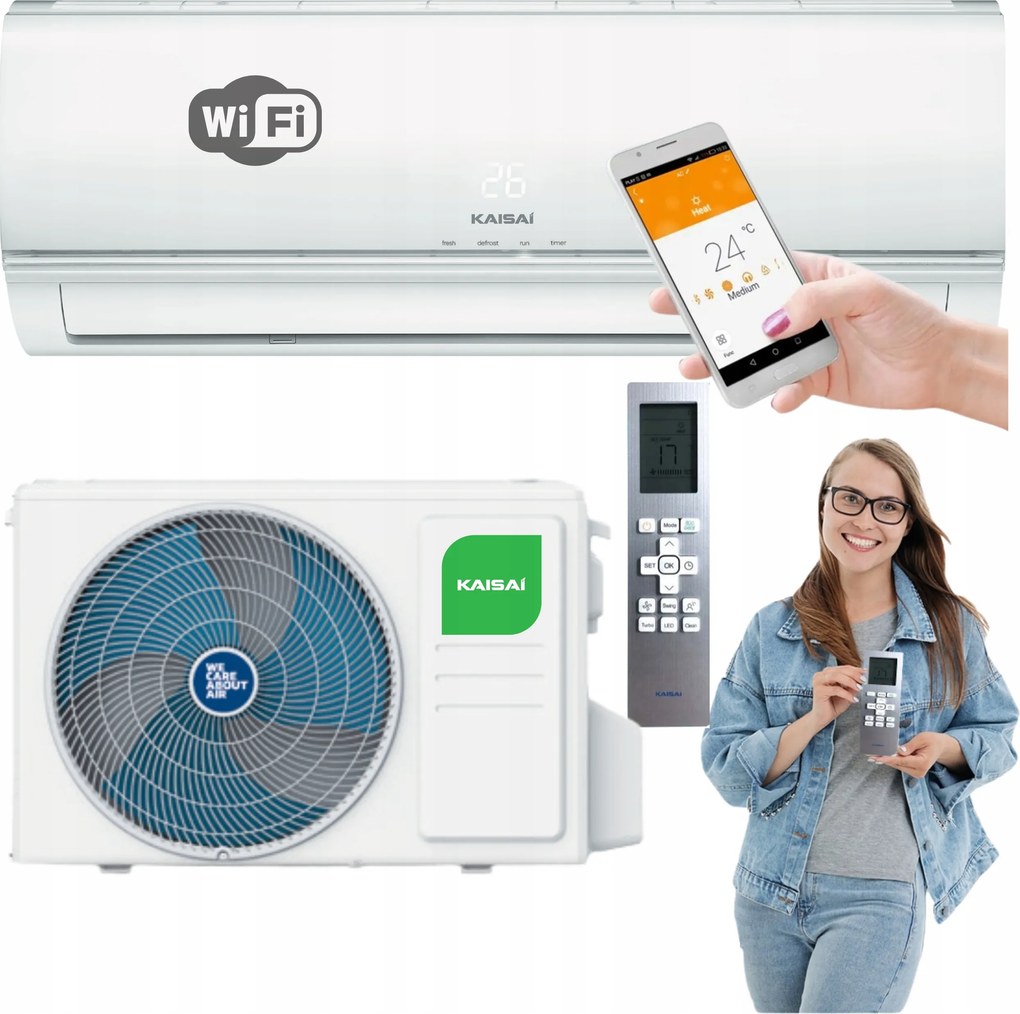 Nástenný klimatizátor Kaisai Eco 3,5 kW Klimatizácia Do Domácnosti Tichá