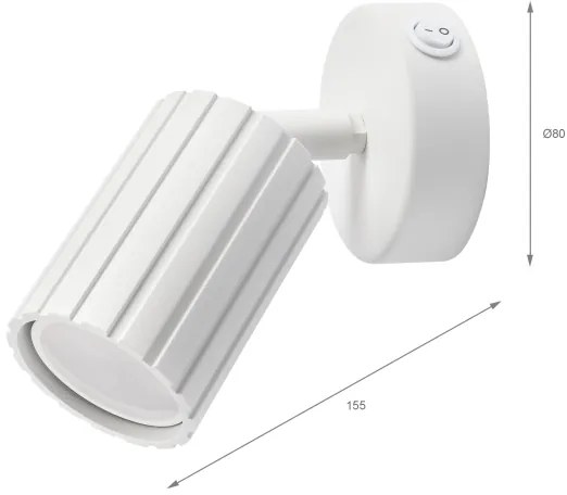 Brilagi - Nástenné bodové svietidlo CRISPINA 1xGU10/10W/230V biela