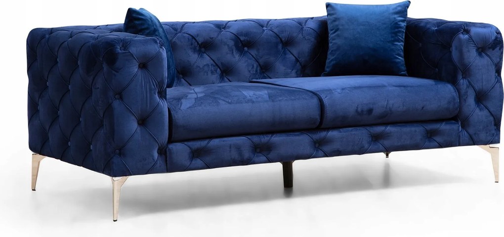 Pohovka dvojsed Collo (tmavomodrá)