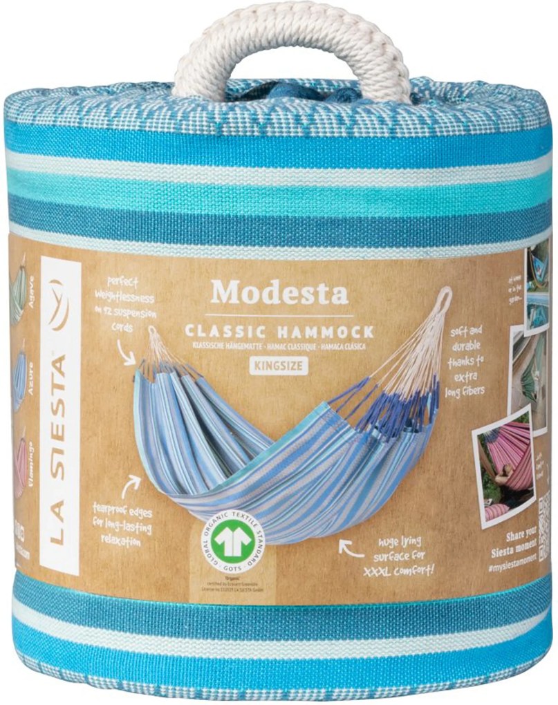 Marimex | Hojdacia sieť La Siesta Modesta Kingsize, pattern azure | 11640546