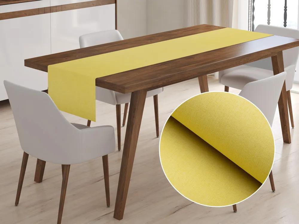Biante Dekoračný behúň na stôl BKW-209 Žltozelené žíhanie 20x120 cm