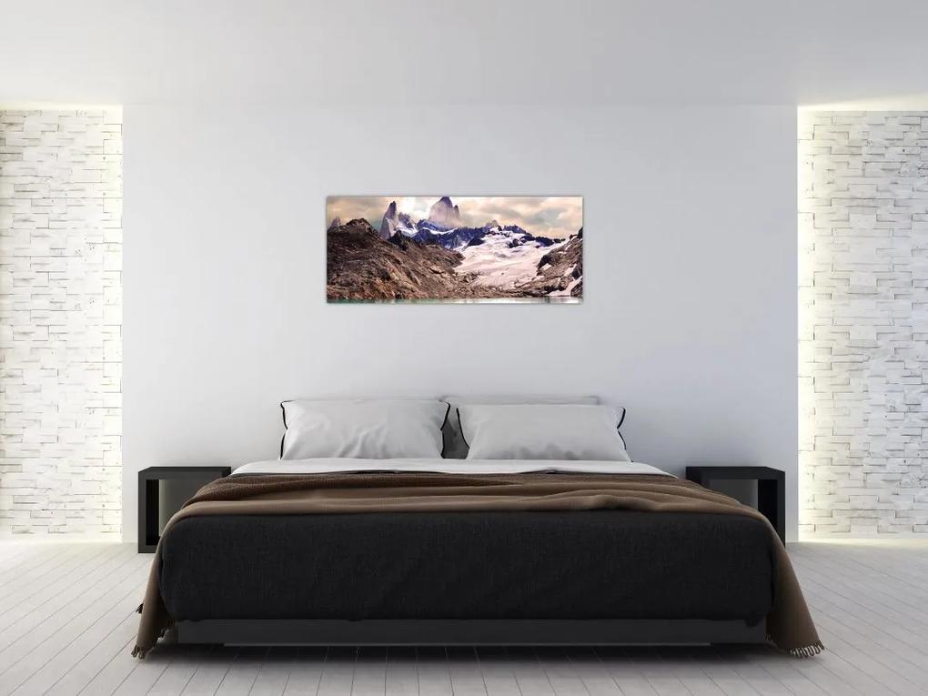Obraz horského jazera (120x50 cm)