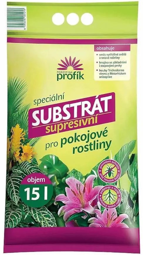 Profík - Supresívny substrát pre izbové rastliny 15 l