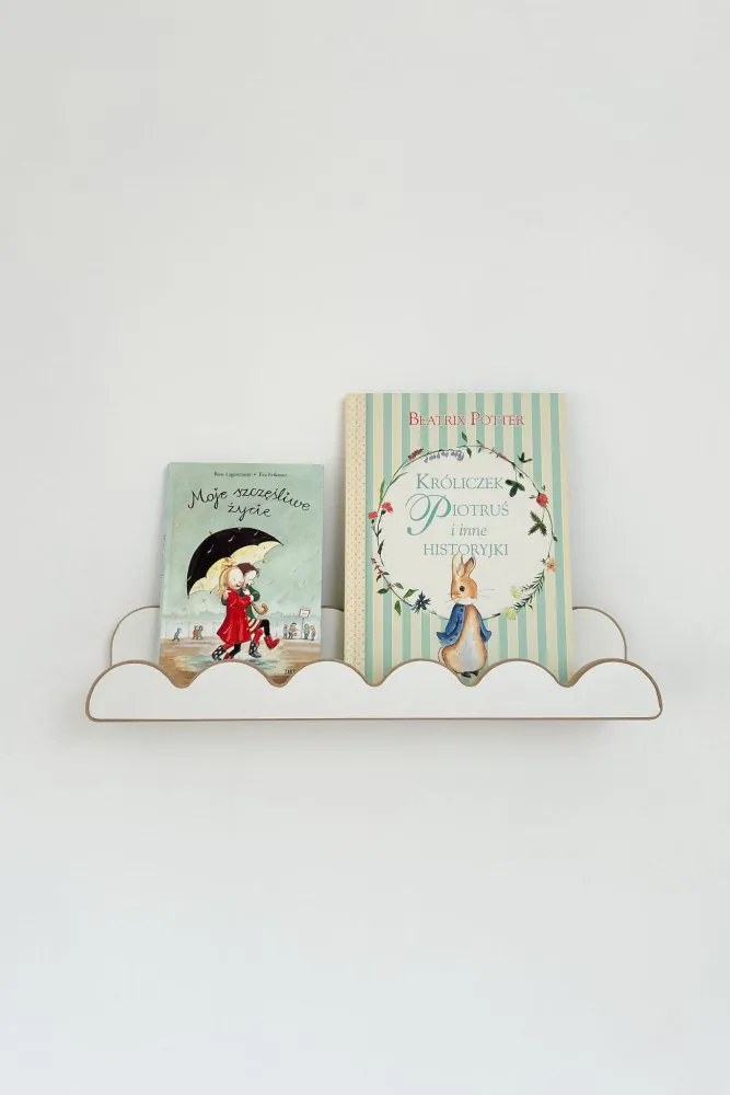 Závesná polica 4v1 s nastaviteľným volánom Prírodná