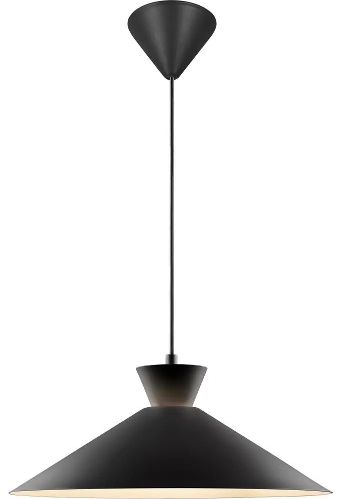 Nordlux - Luster na lanku DIAL 1xE27/40W/230V pr. 45 cm čierna