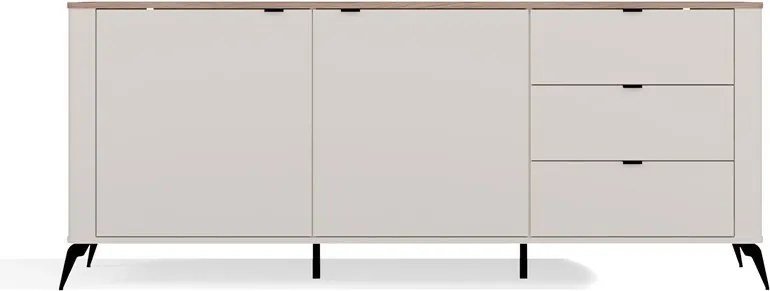 Komoda CORDOBA 2D3S kašmír/dub Castello