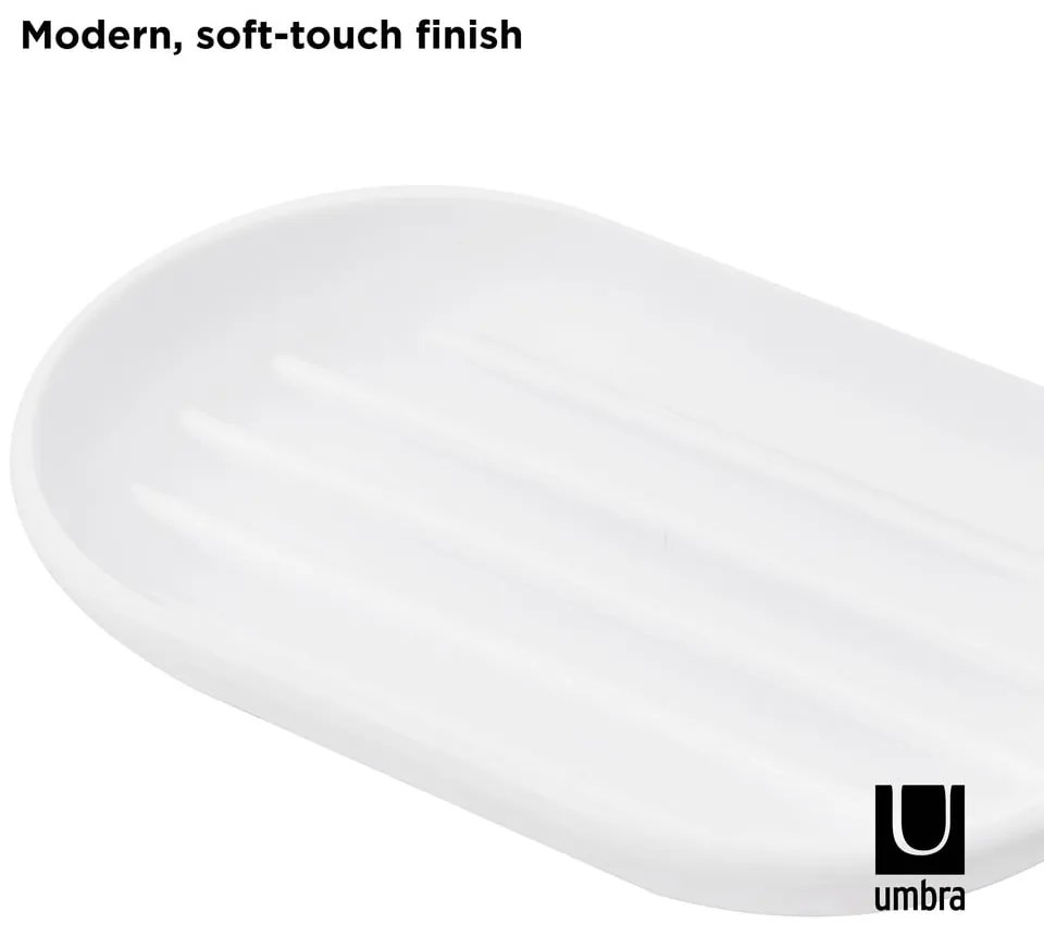 Biela plastová nádoba na mydlo Touch – Umbra