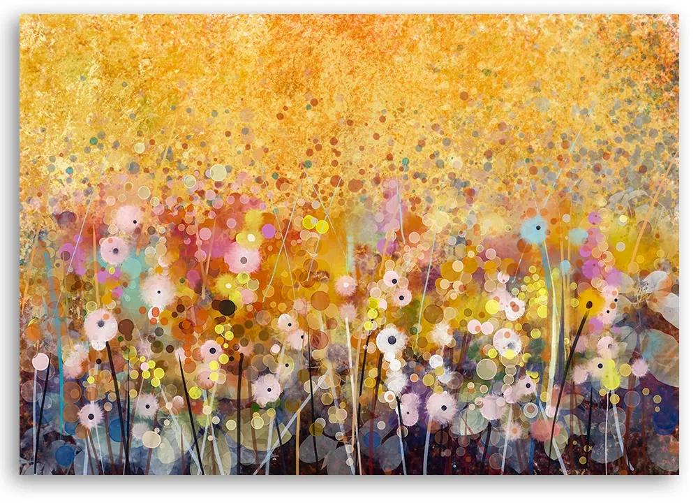 Obraz na plátně, Květiny louky příroda - 60x40 cm