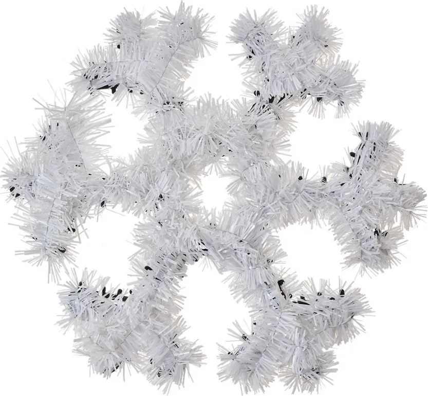 Vianočná dekorácia biela snehová vločka - 29*29*1 cm