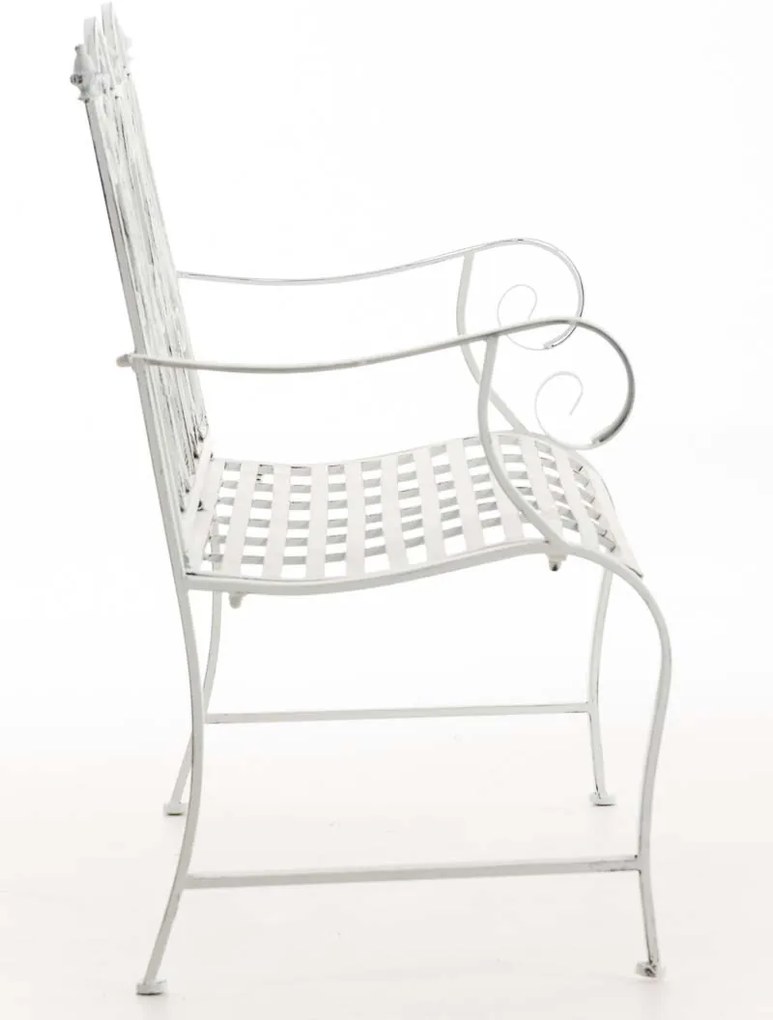 Záhradná lavička Punjab - Biela antik