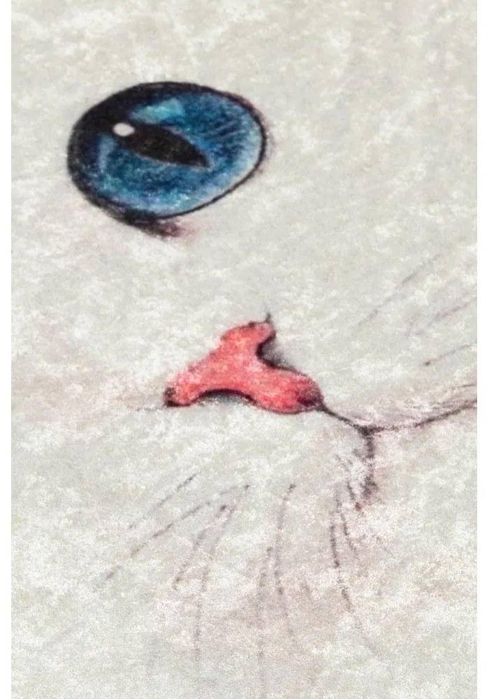 Krémová kúpeľňová predložka 40x60 cm Blue Eyes – Foutastic