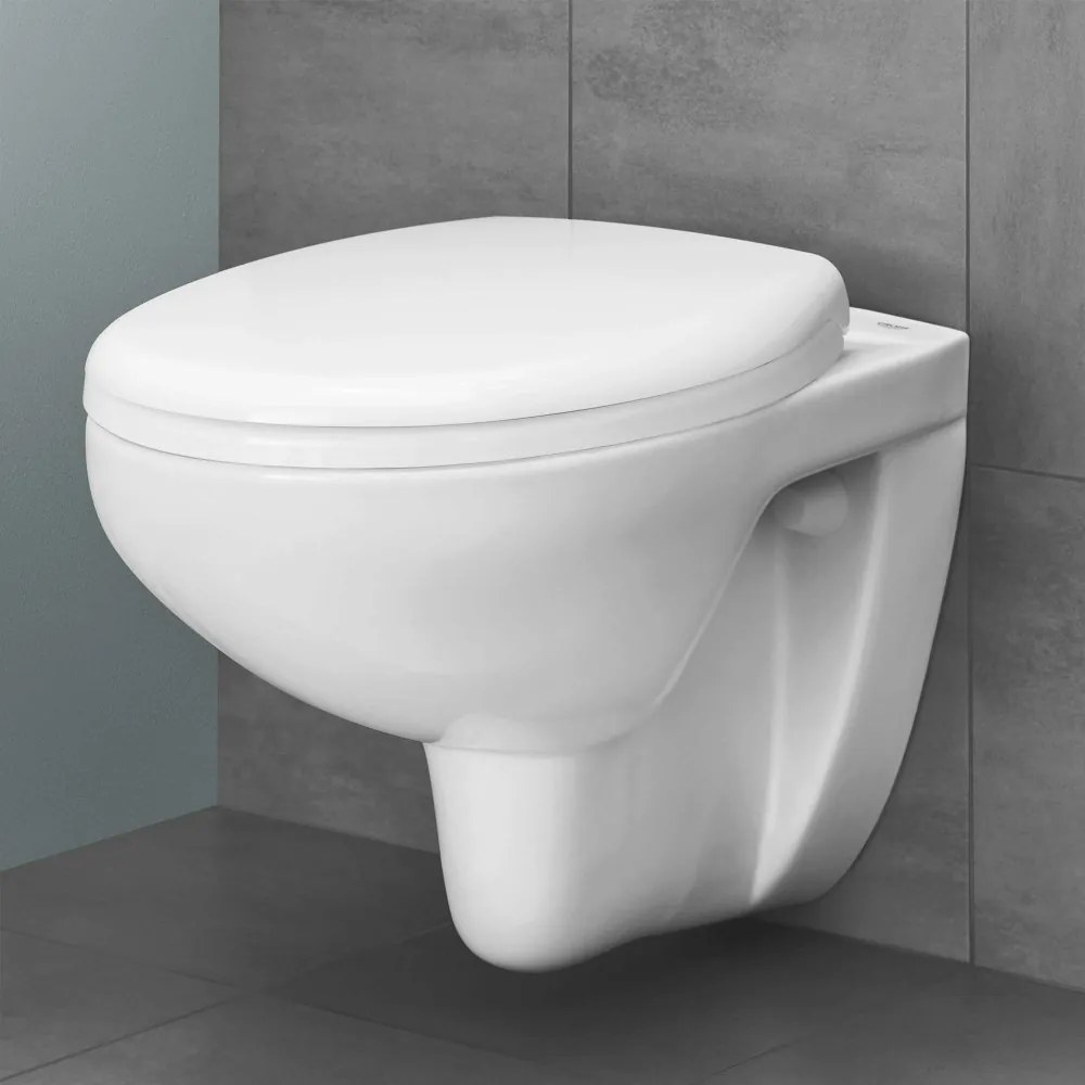 GROHE Bau Ceramic WC sedátko s automatickým pozvoľným sklápaním - Softclose, odnímateľné, z Duroplastu, alpská biela, 39493000