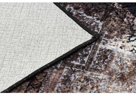 MIRO 51664.805 umývací koberec Rozeta, rám protišmykový - hnedý Veľkosť: 160x220 cm