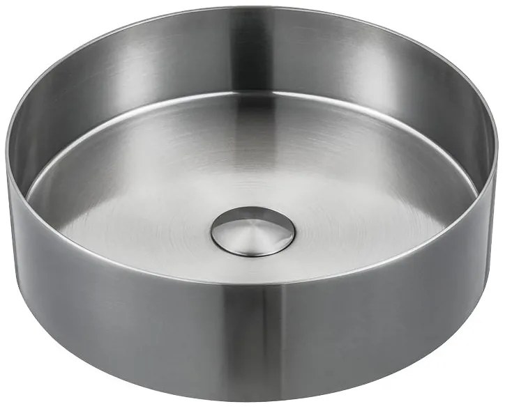 Sapho Sapho, AURUM nerezové umývadlo, priemer 38cm, vrátane výpuste, nerez mat, AU401