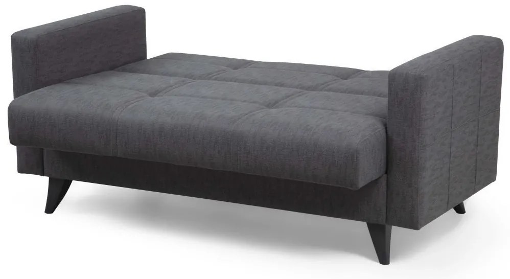 Dvojmiestna rozkladacia pohovka Polya 151 cm sivá