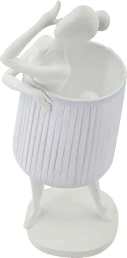 Stolná lampa Balet 62,5 cm biela