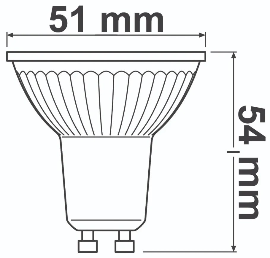 5PAK LED žiarovka GU10 3,4W = 35W 230lm 3000K Warm 36° CRI97 DIMMABLE OSRAM Parathom