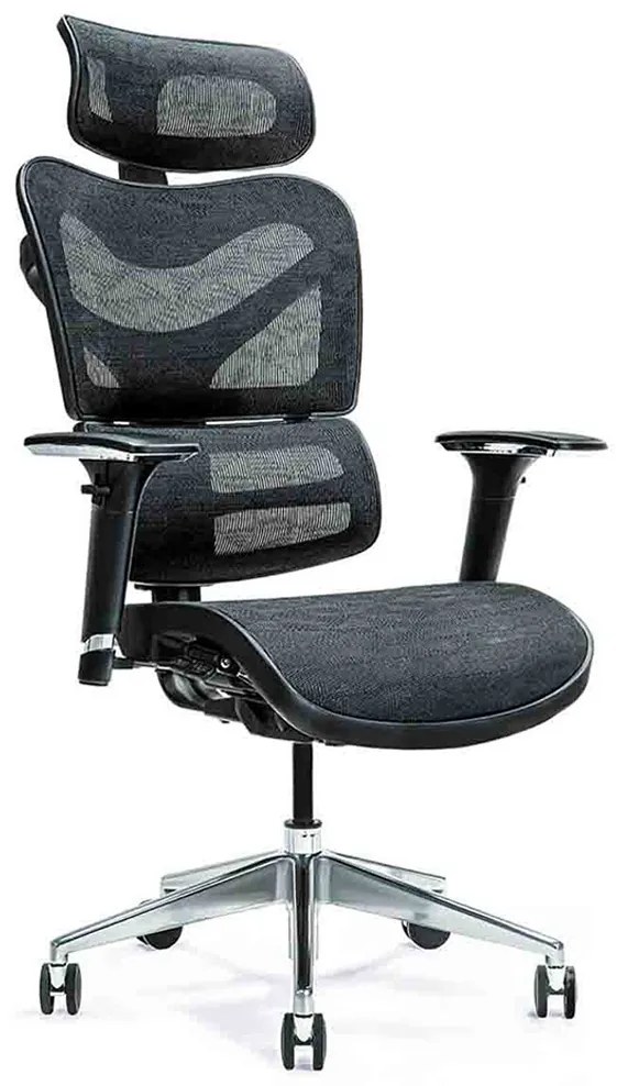 Ergonomické kreslo Ergo 600, mesh, čierne