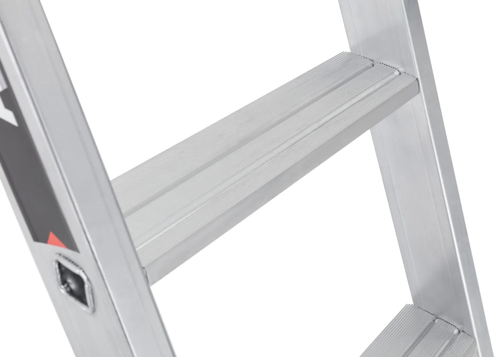 Hliníkový jednodielny rebrík ALVE PREMIUM s nášľapmi, 1x12 priečok, dĺžka 3,54 m