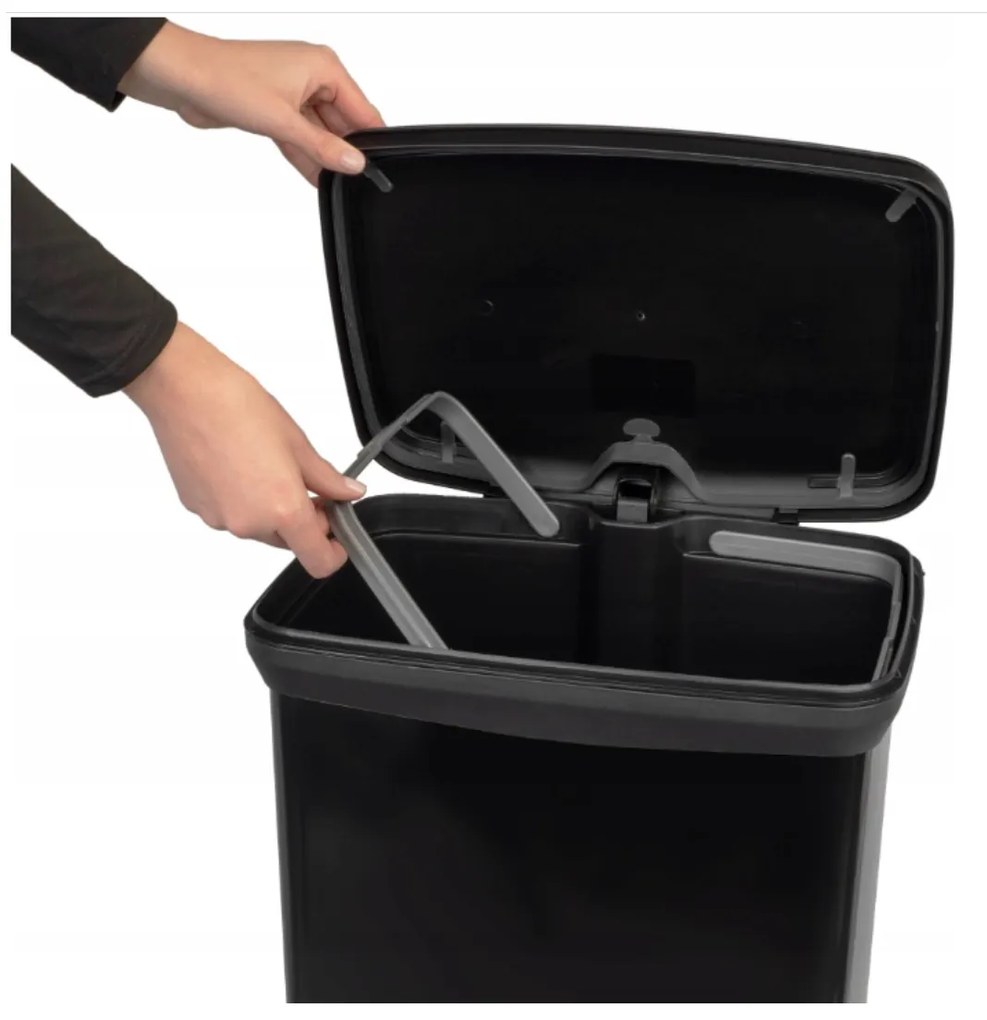 Curver Odpadkový kôš DECO BIN 50L, čierny