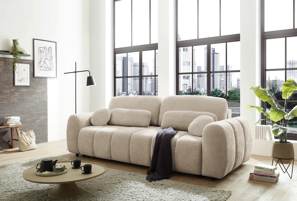 XXXLutz ROZKLADACIA POHOVKA, textil, béžová MID.YOU - Sedačky - 002220054302
