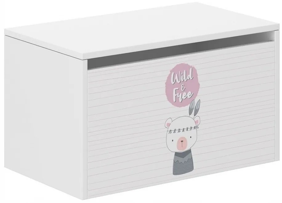 Detský úložný box s roztomilým zvieratkom 40x40x69 cm