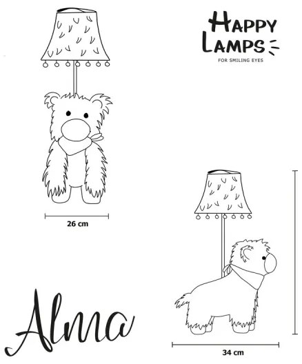 Happy Lamps - LED Detská stolná lampa ALMA LED/5,4W/230V lama