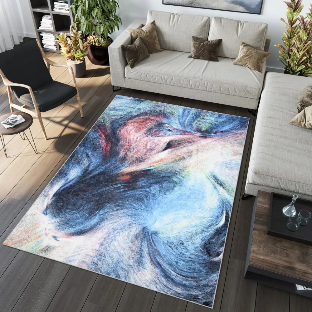 Zaujímavý trendový koberec s abstraktným vzorom Šírka: 140 cm | Dĺžka: 200 cm