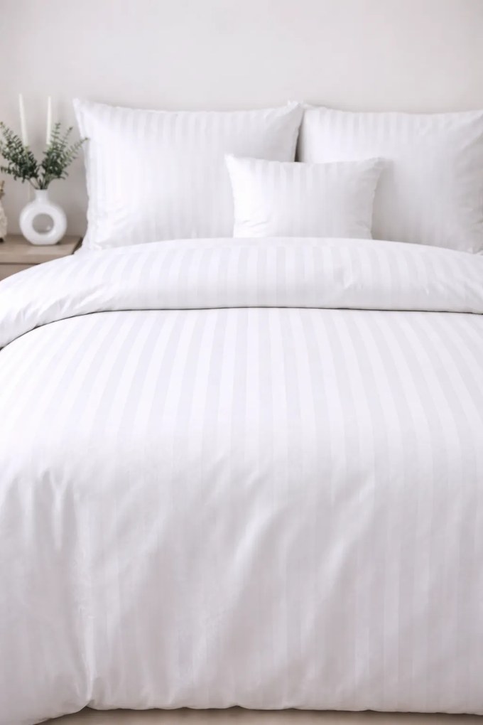 INTERMEDIC SK Hotelové povlečenie 3 ks set – biela, 140x200 + 70x90 + 45x45 cm