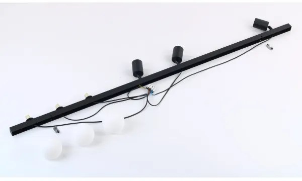 Bodové svietidlo VOX 3xG9/8W/230V + 3xGU10/10W čierna