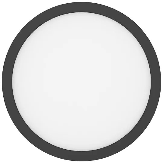 LED stropné svietidlo EVORA LED/24W/230V 3000/4000/6000K priemer 30 cm čierne
