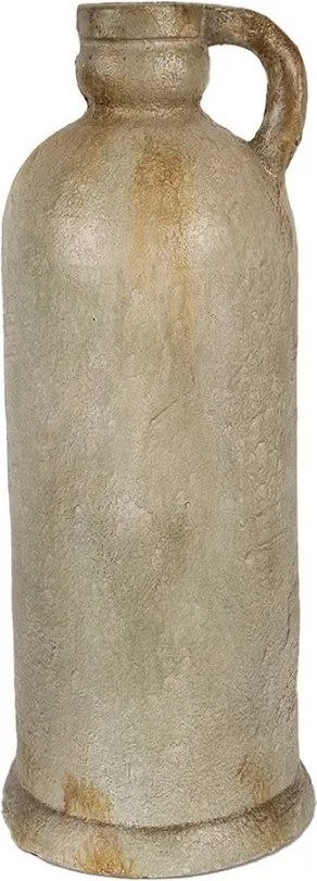 Zelená antik dekoračná keramická váza - Ø 17*42 cm